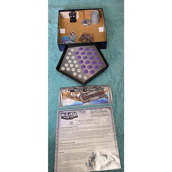Marvel Wakanda Forever Black Panther Dice Rolling Family Board Game - Picture 4 of 7